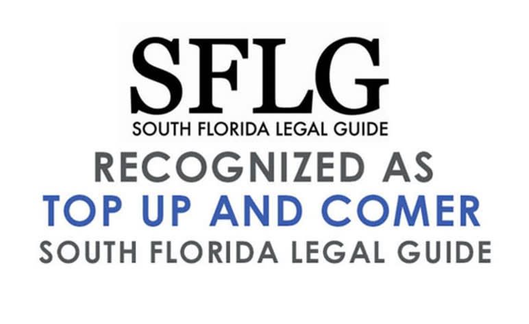 South florida legal guide recognized as top up and comer south florida legal guide