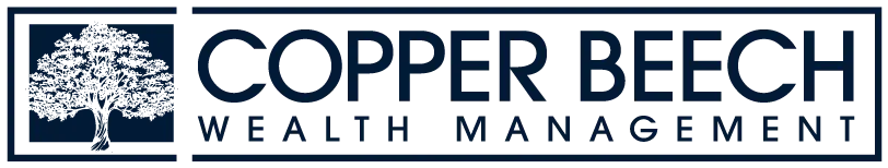 Logo for Copper Beech Wealth Management with a tree graphic.