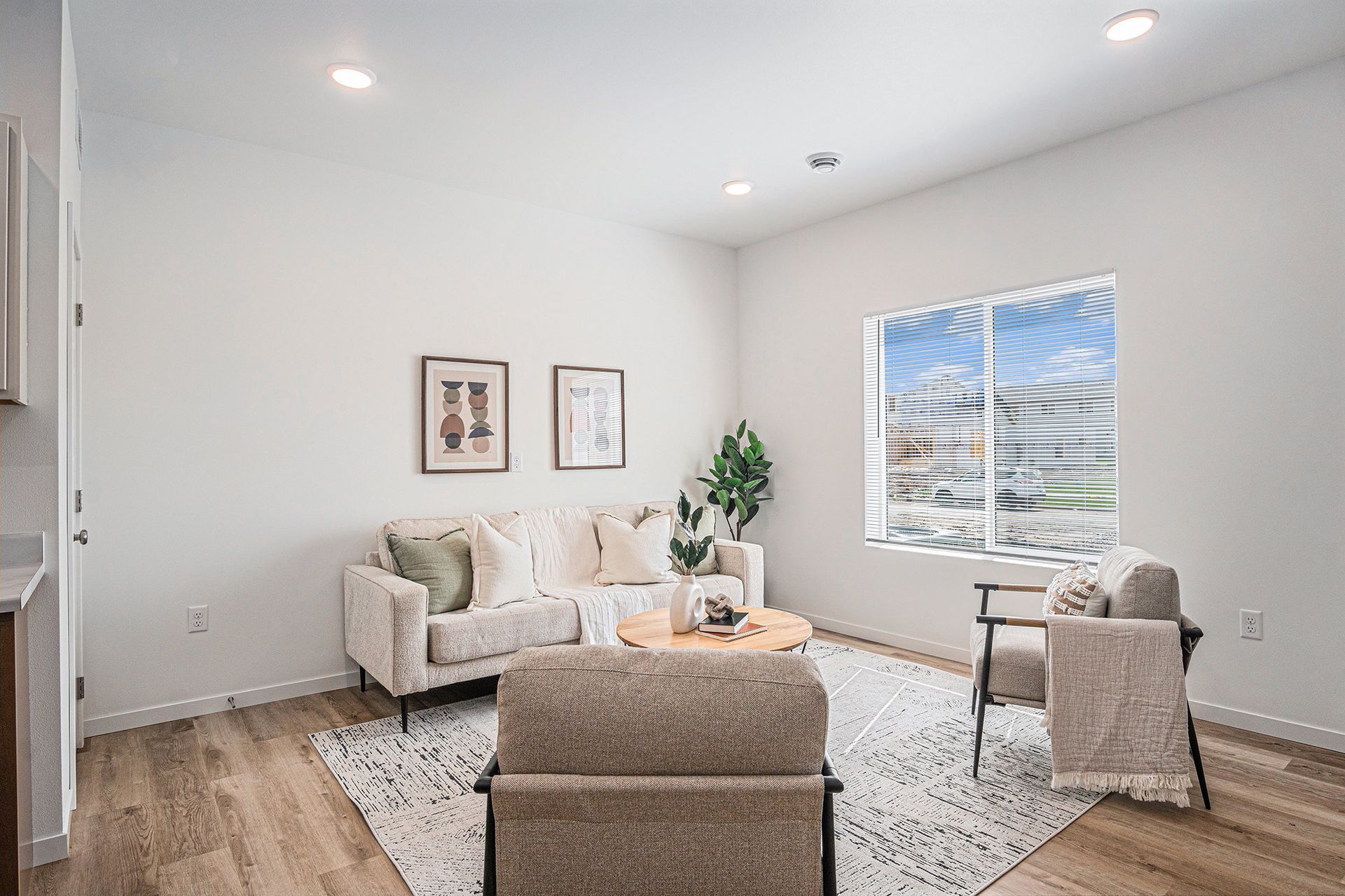 Living room with furniture