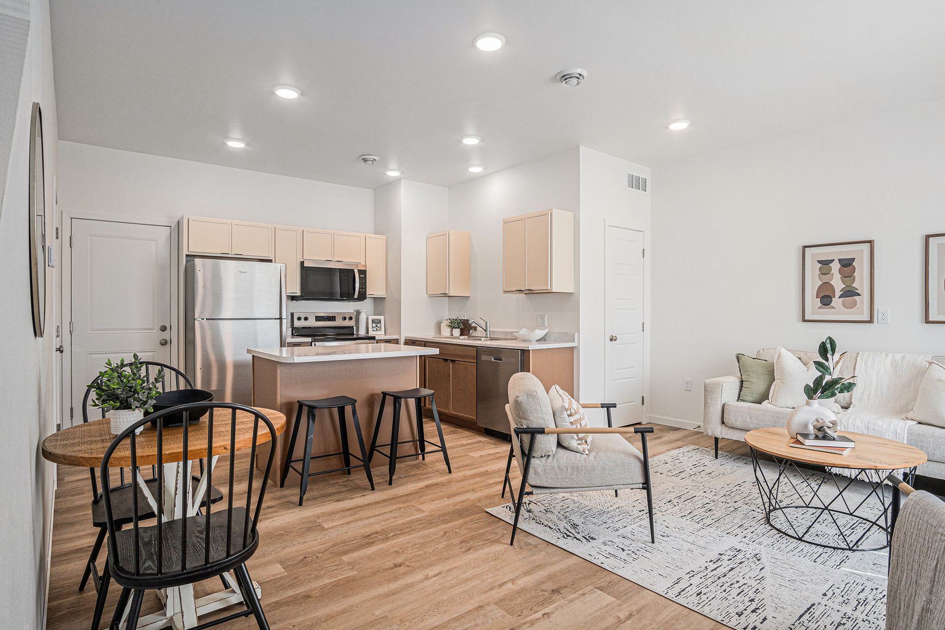 Kitchen + Living room