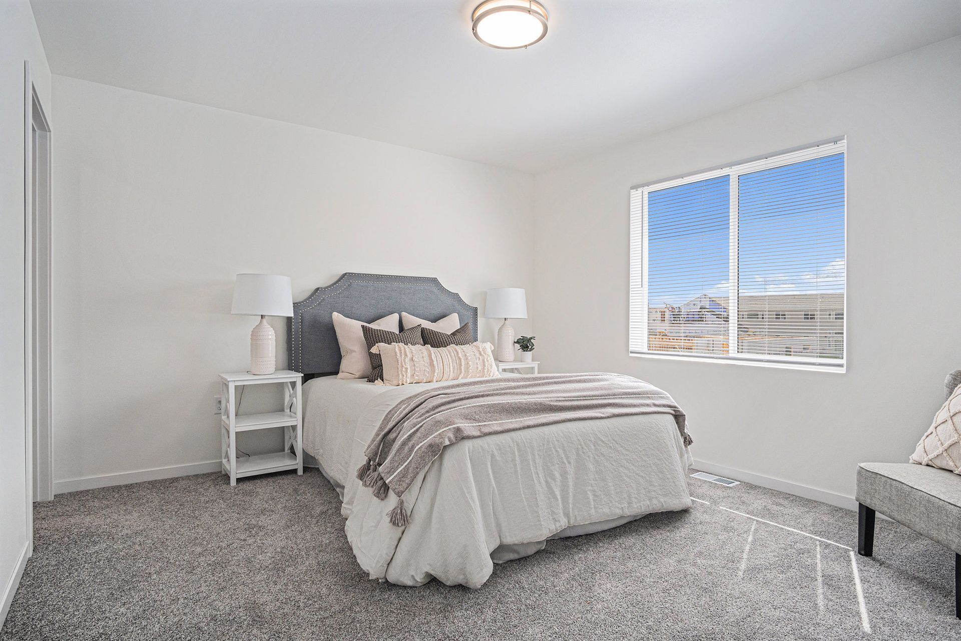Master bedroom with window