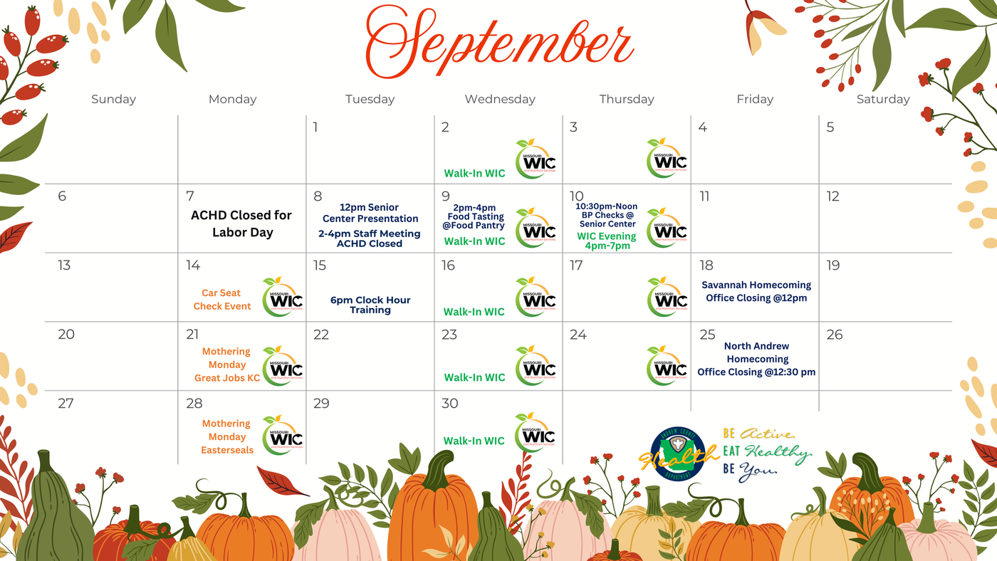 A calendar for September 2026