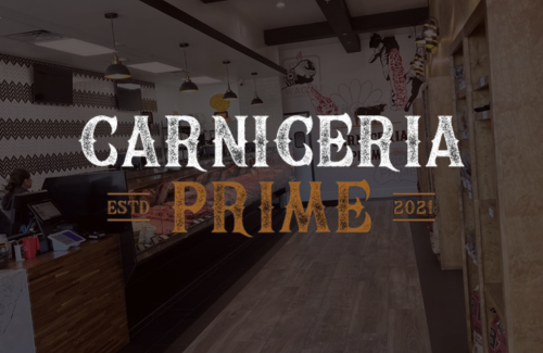 A picture of the inside of a carniceria prime store