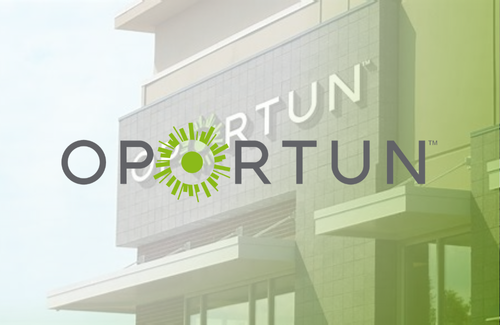 The logo for fortune is on the side of a building.