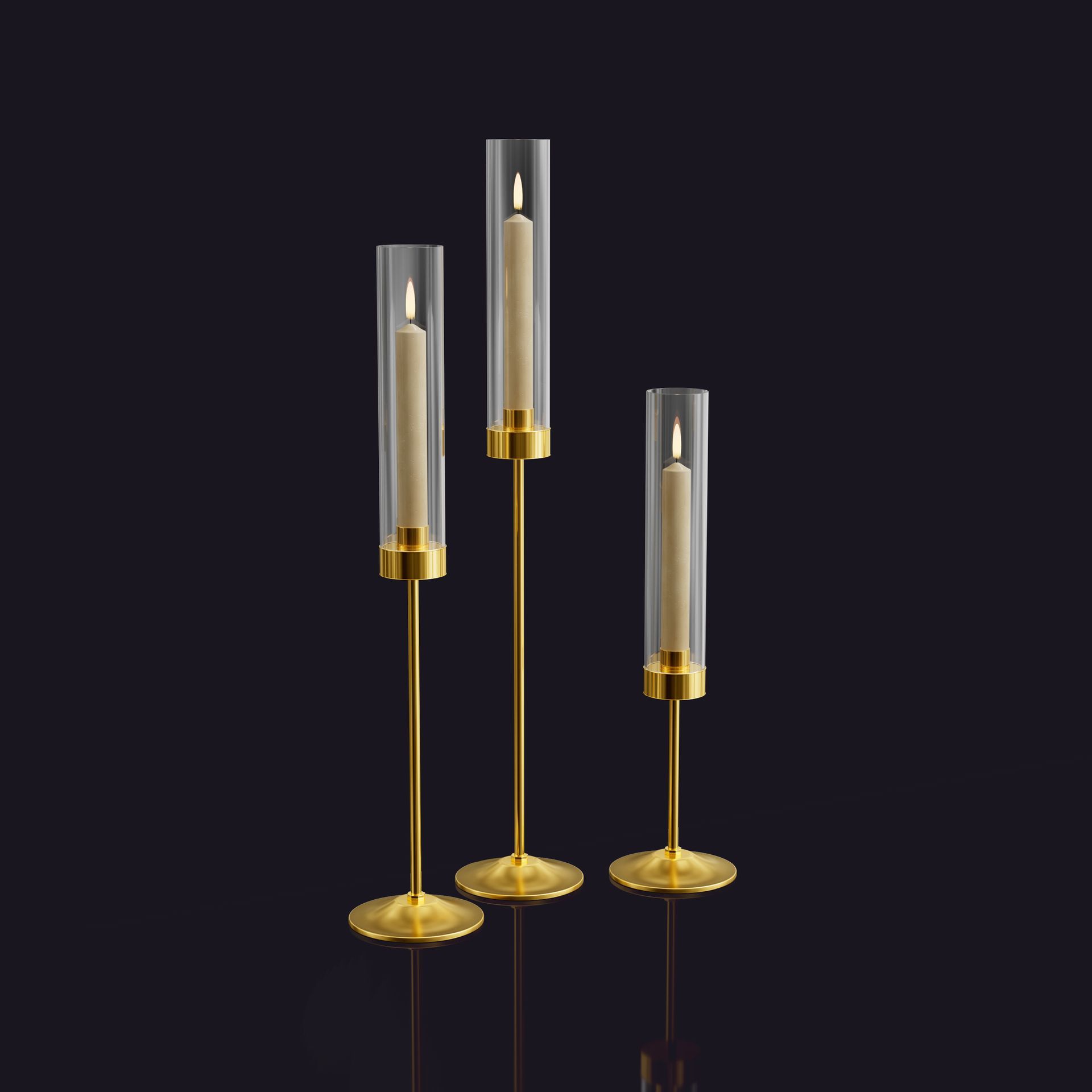 Gold Candle Holders