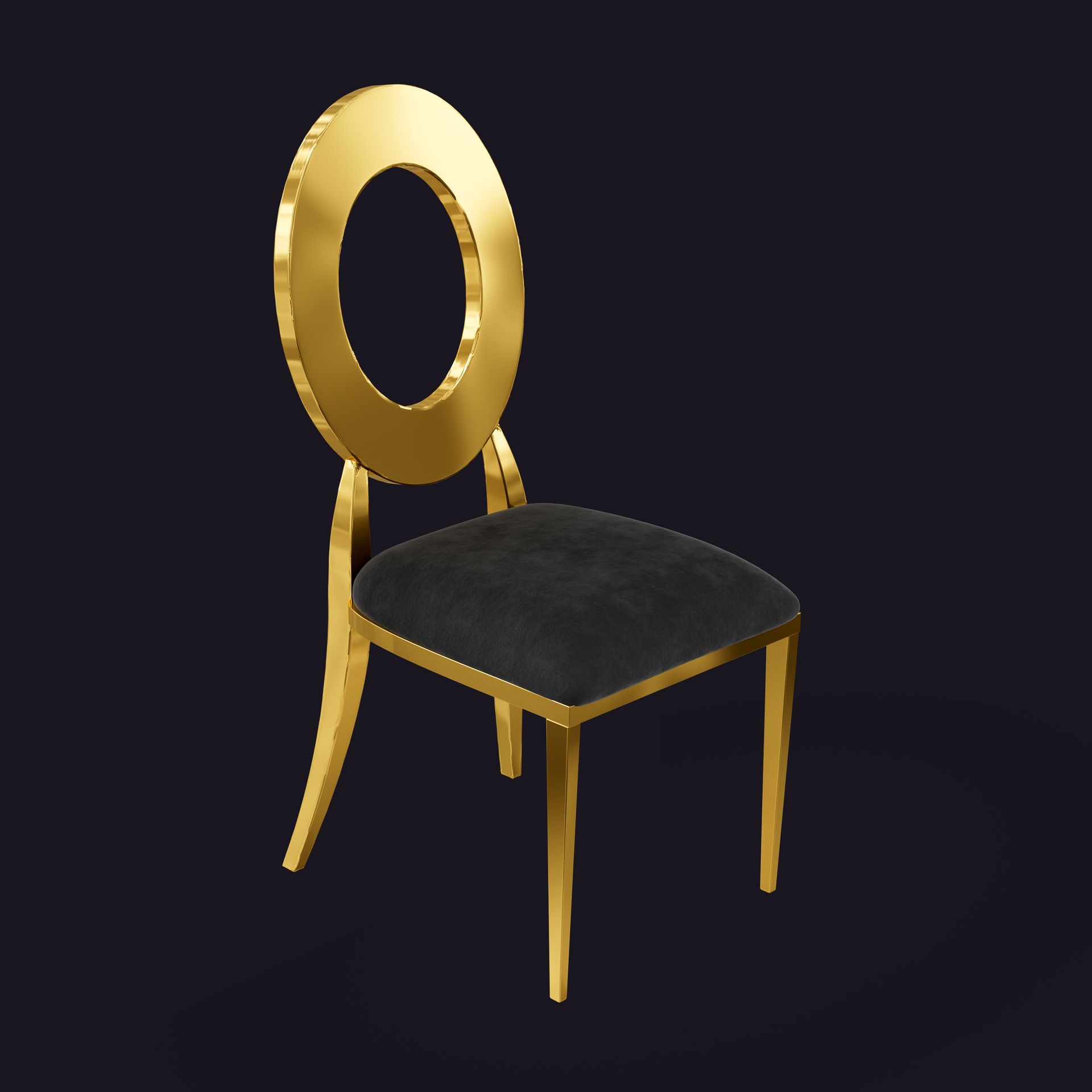 Luxurious Gold Ringback Chair