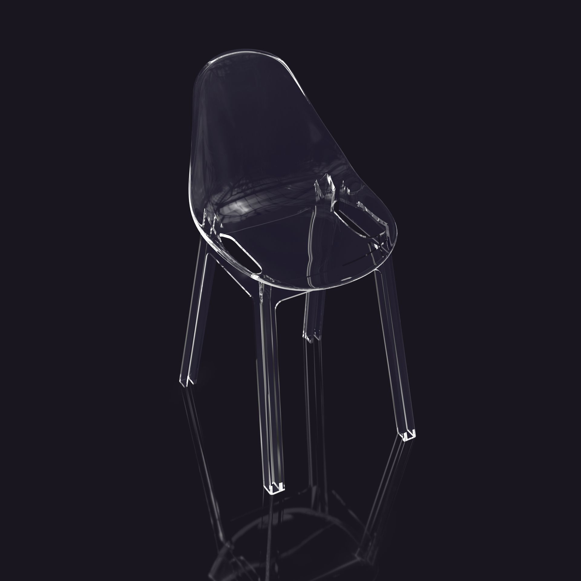 Transparent Modern Acrylic Chair