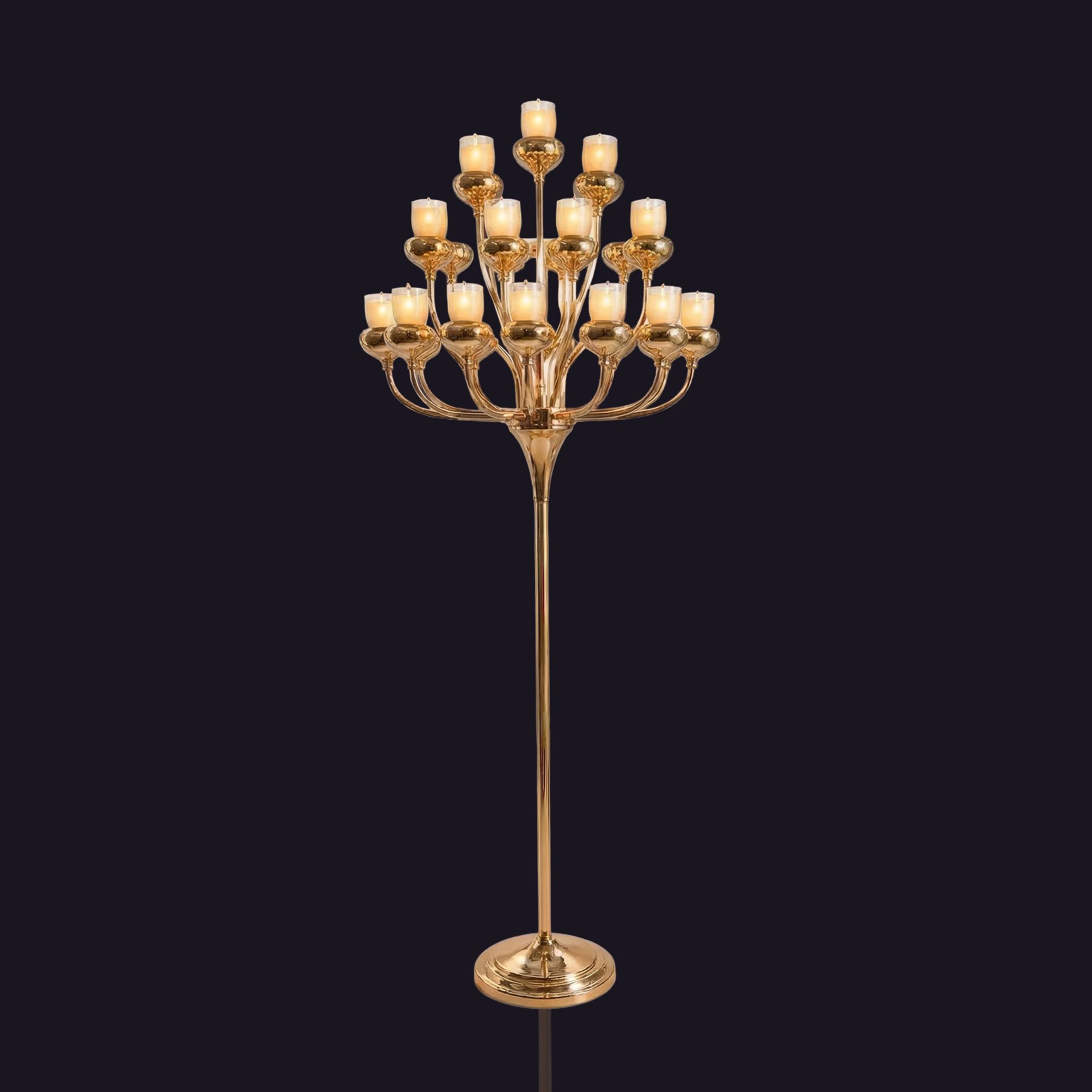 Grande Rose Gold Candelabra