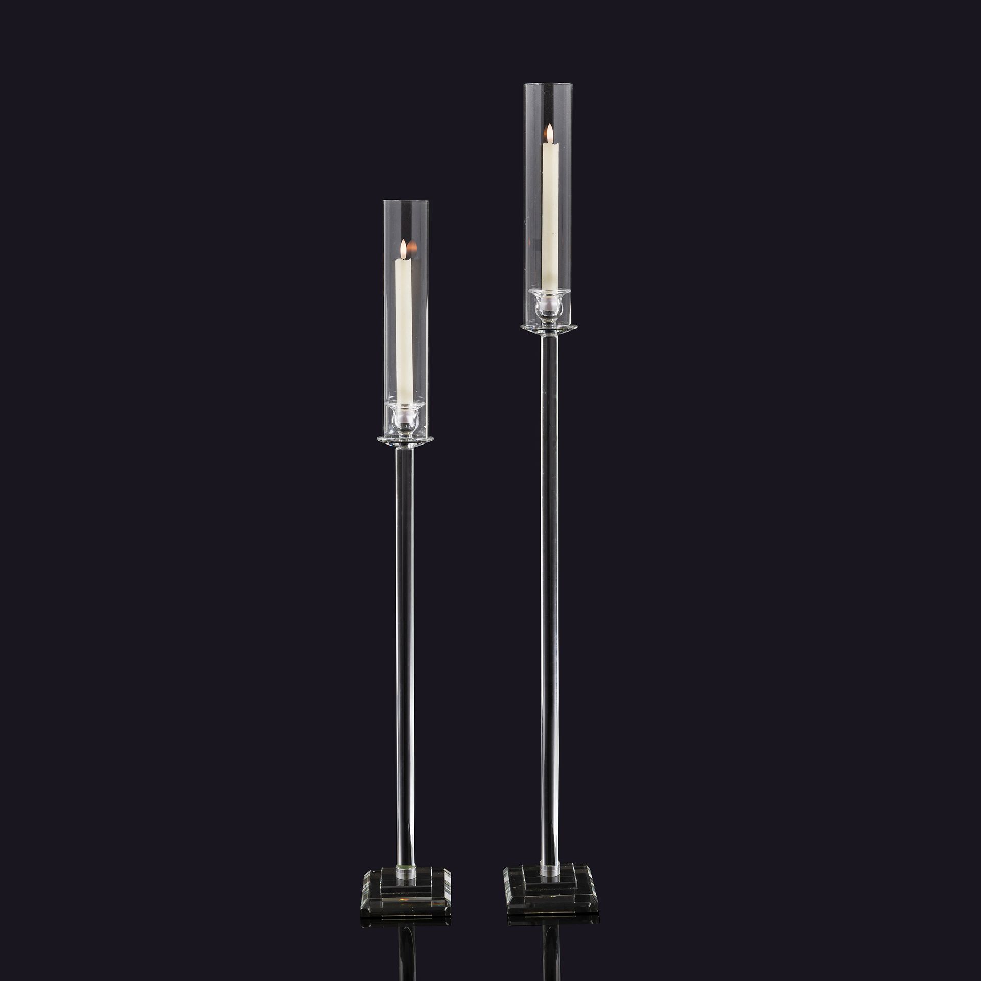 Crystal Elegance Candle Stand Duo