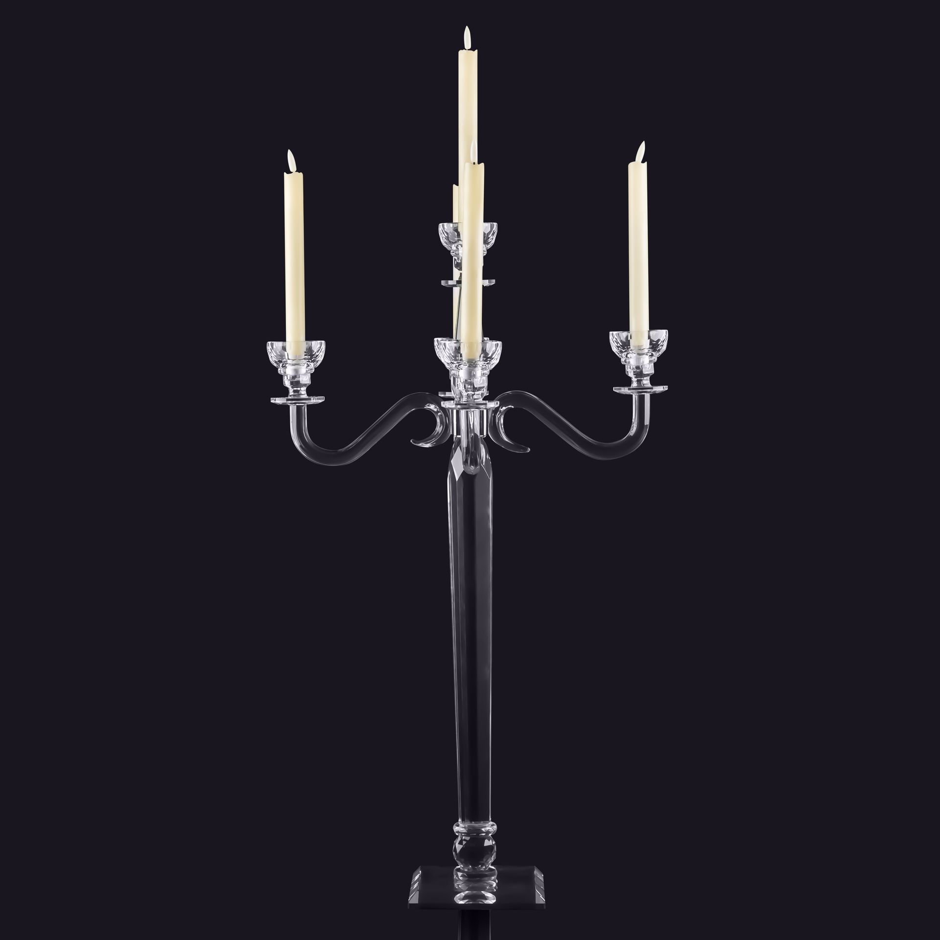 Crystal Regal Five-Arm  Candelabra