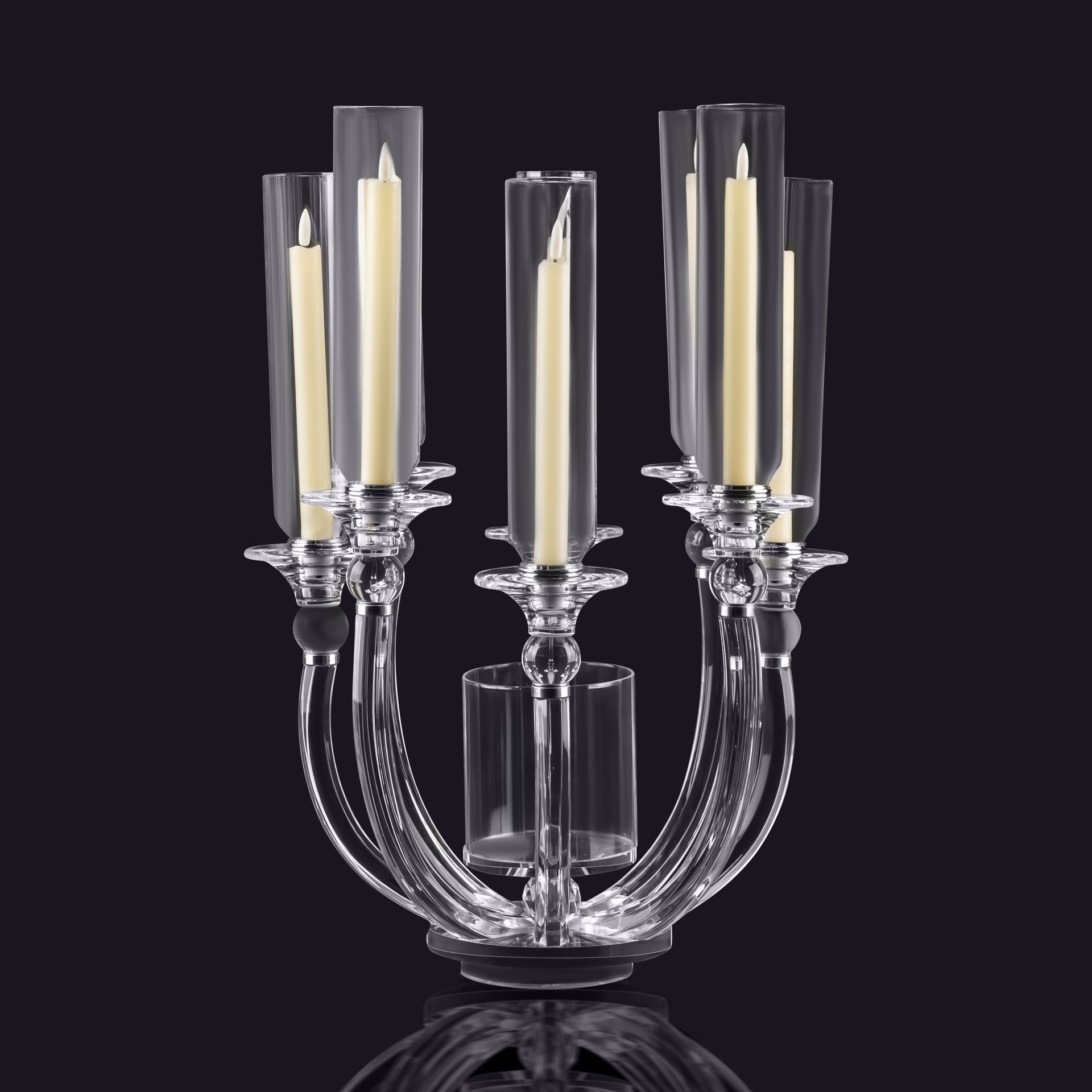 Crystal Radiance  Vase Candelabra