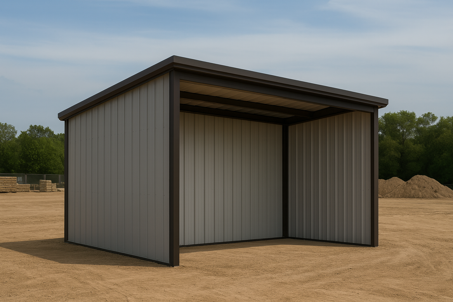 ForgeFab U500 CanopyPro 15x15 single slope utility canopy