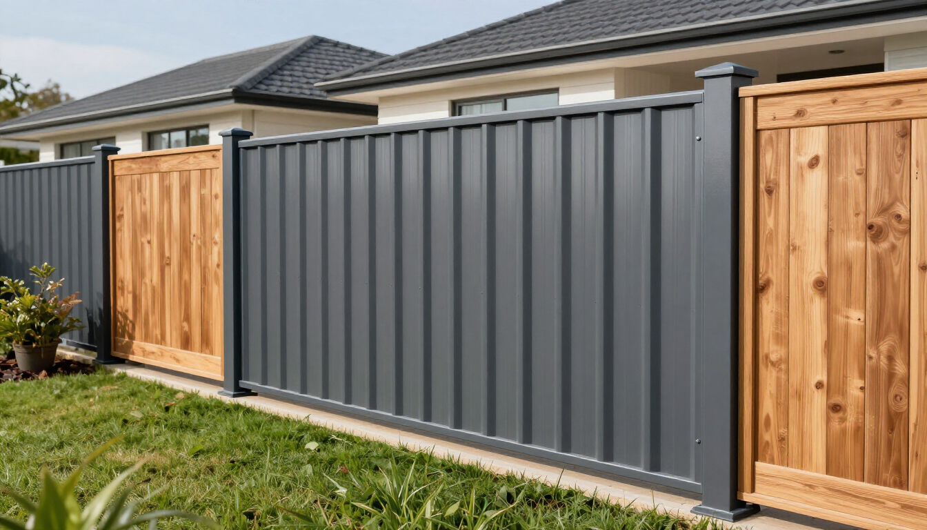 A professional comparison of timber and colorbond fencing materials.