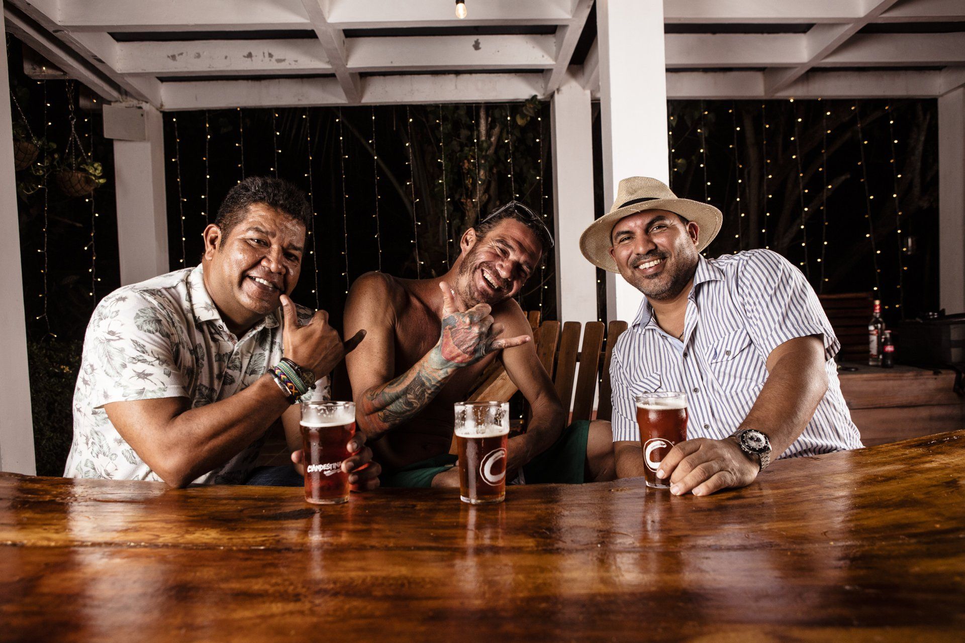 enjoy a local craft beer with our friends at Manglar Lodge
