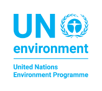 UN Environment logo: blue text and emblem, representing the United Nations Environment Programme.
