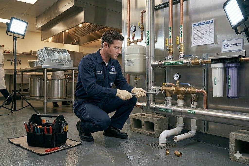Commercial plumbing service by Charleston Plumbing Services in Charleston WV