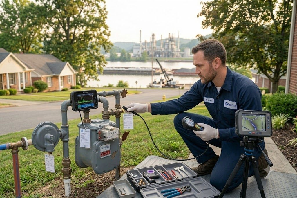 gas line and water line repair plumbers belle wv