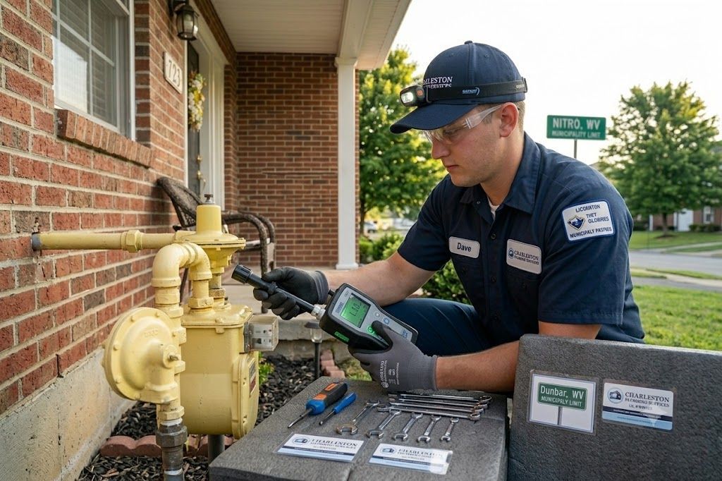 gas line and water line repair plumbers nitro wv