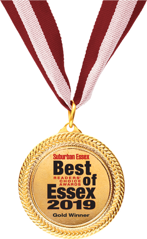 Gold medal that says best of essex 2019 on it