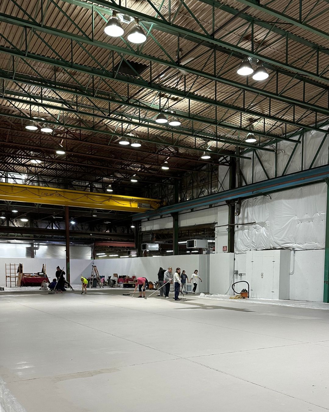 The empty gym building before renovation