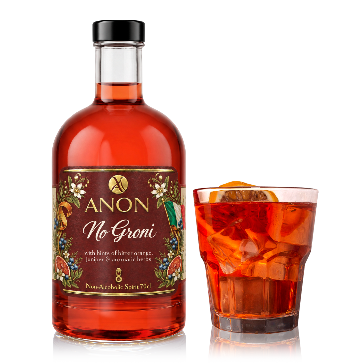 Spiced Cane Non-Alcoholic Aperol Spirit