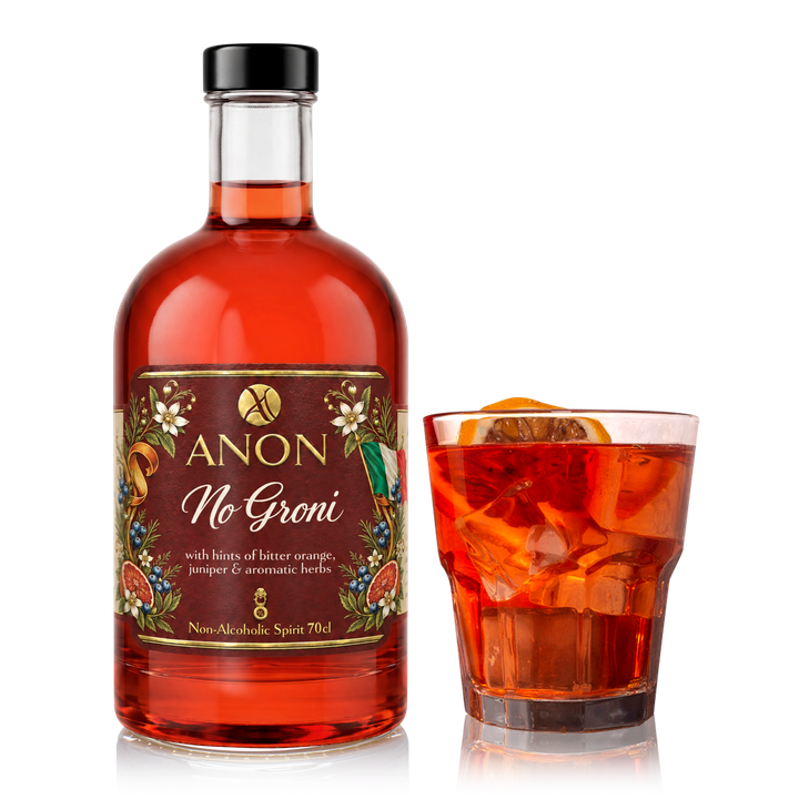 No Groni non alcoholic Negroni Mocktail