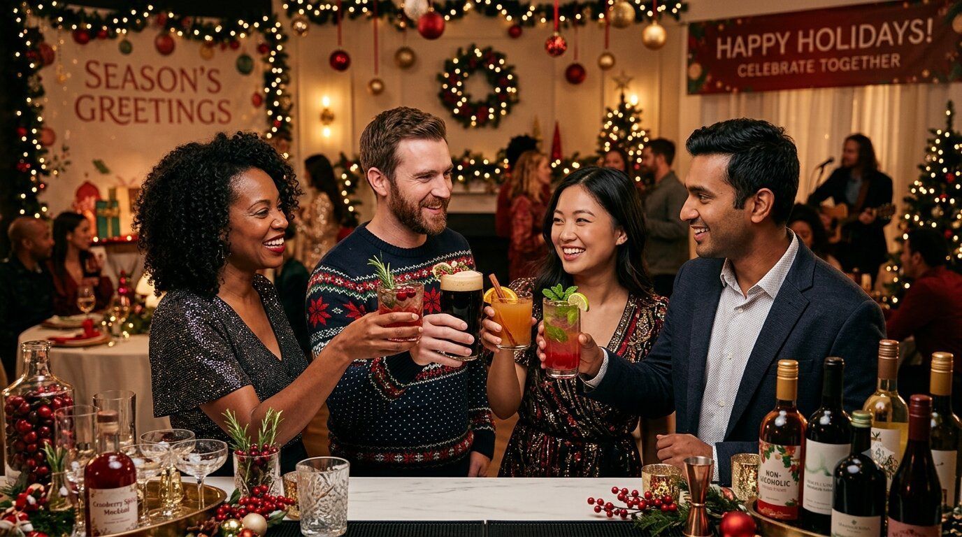 Corporate Holiday Party Ideas: Inclusive Festive Drinks for Every Employee
