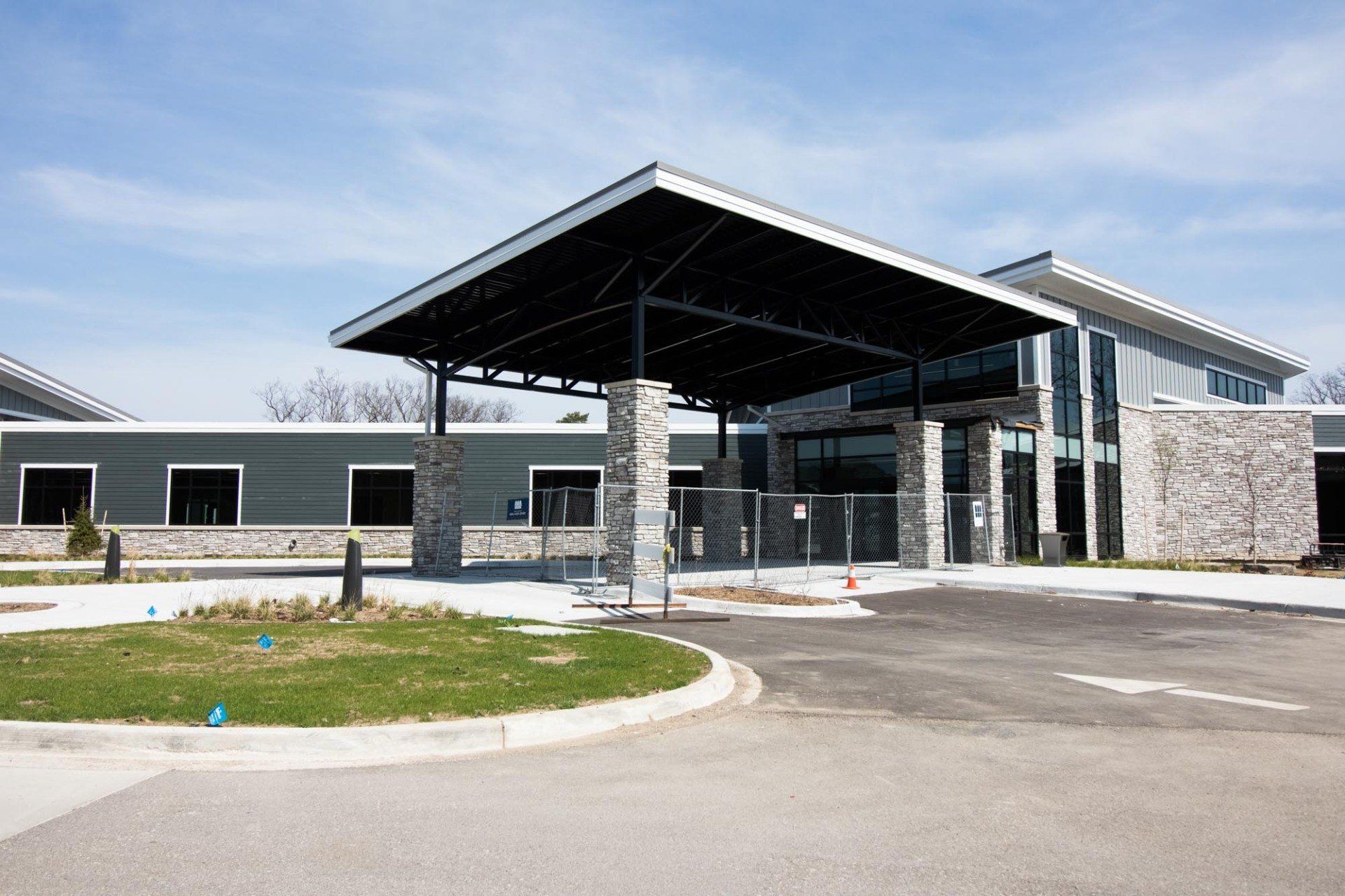 Front entrance of the Home for Veterans