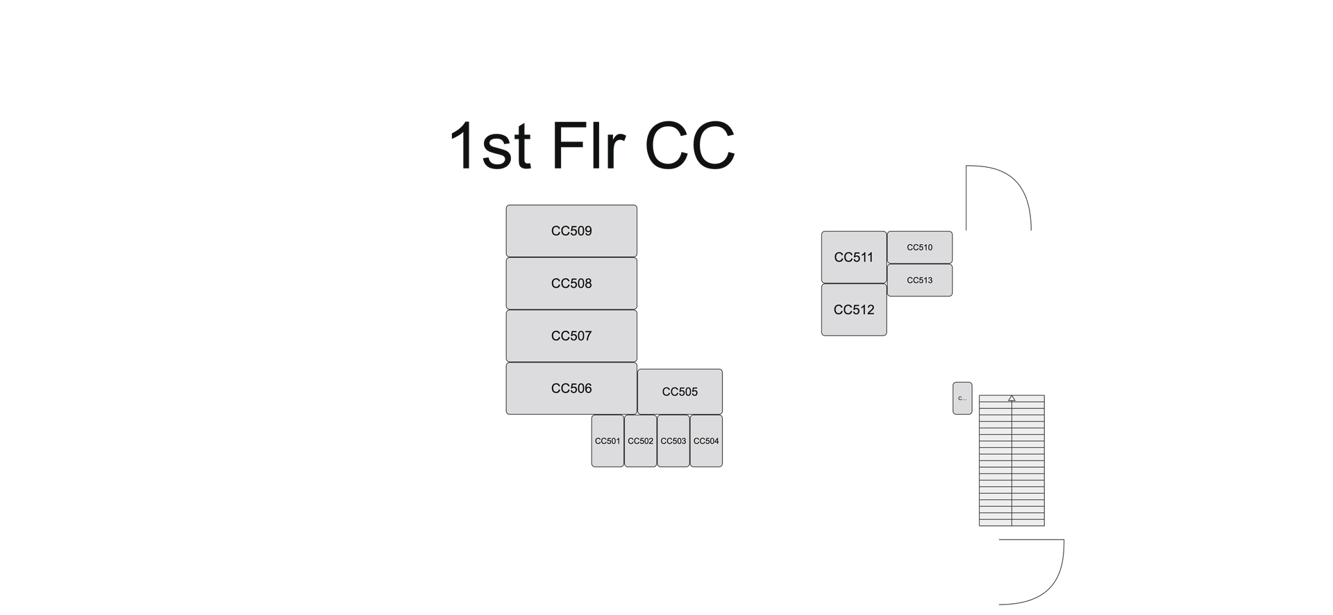 GiGi's Self Storage Easthampton 1st Floor Climate Controlled Unit Map