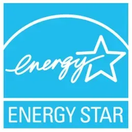 ENERGY STAR logo on a blue background with a white star and handwritten “energy” text