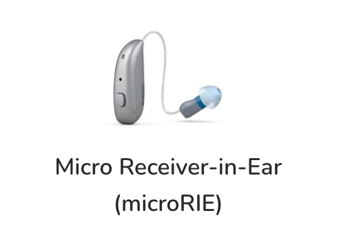 A picture of a micro receiver in ear hearing aid