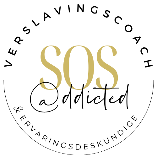 logo SOS addicted , hulp bij verslaving zoals drugverslaving, alcoholverslaving en tips voor een nuchter leven. Stoppen met drinken in coaching op maat