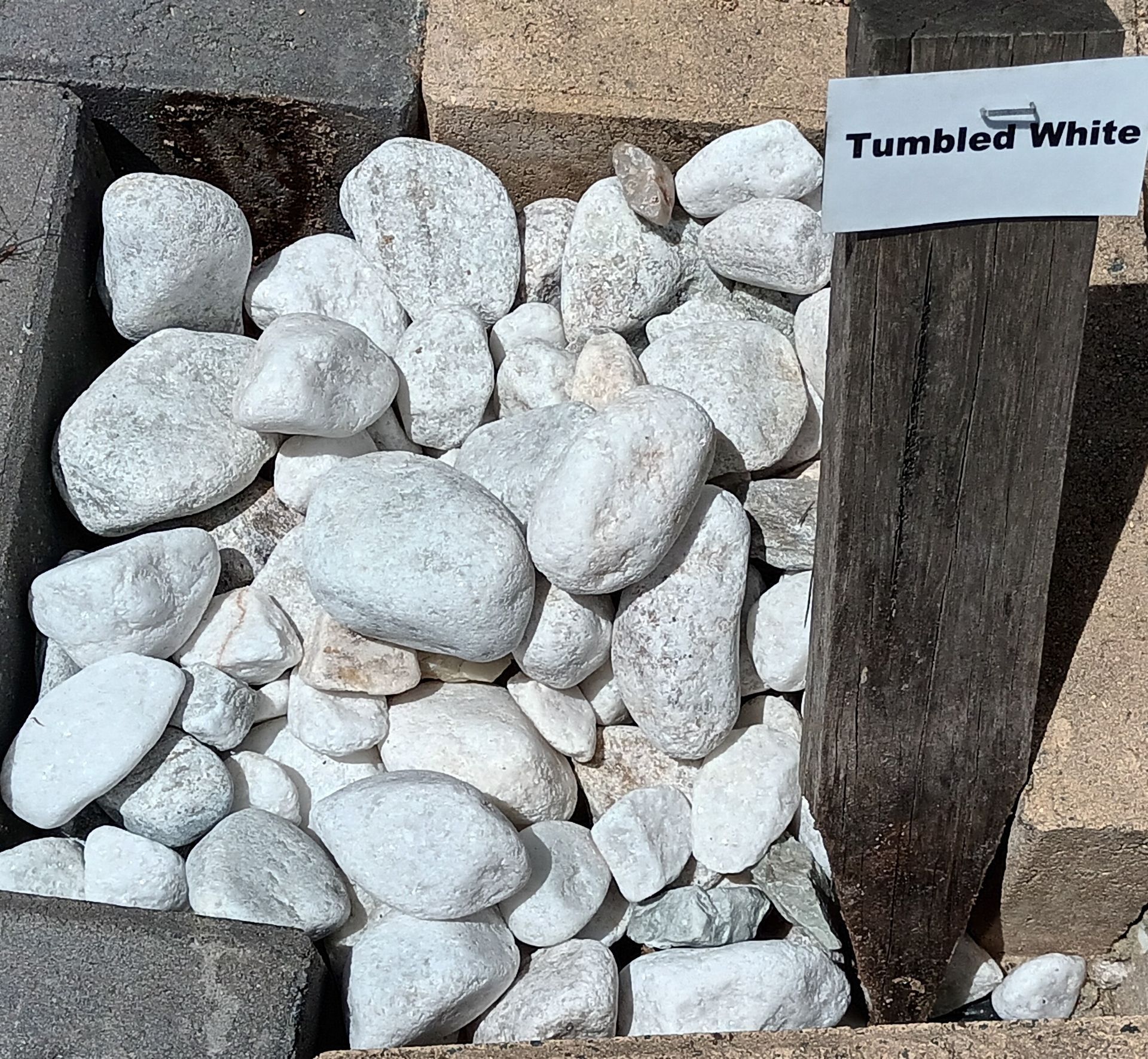 A Pile of Tumbled White Stones— T&G Sand and Gravel In Sippy Downs, QLD