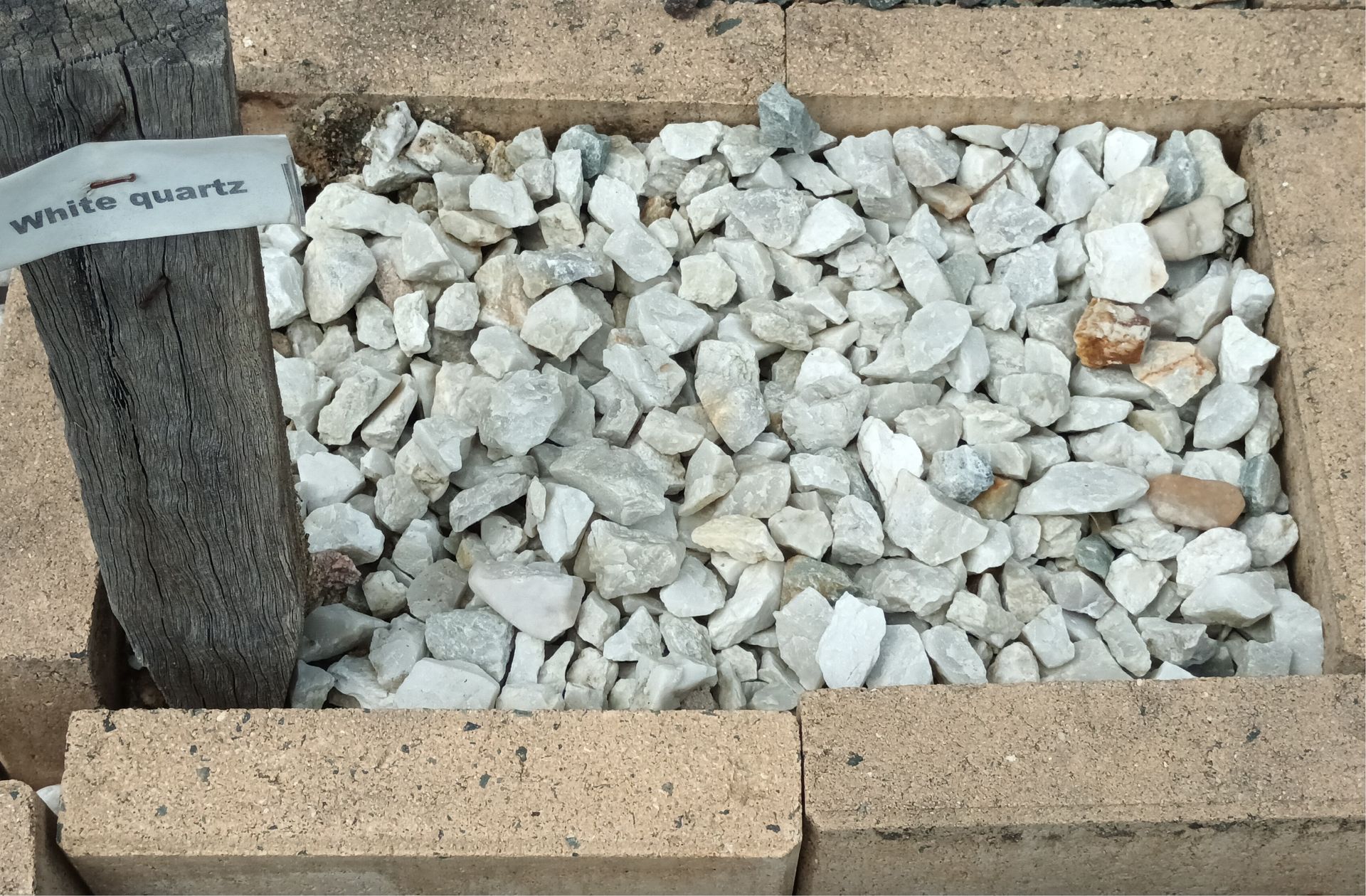 A Pile of White Quartz Stones— T&G Sand and Gravel In Sippy Downs, QLD