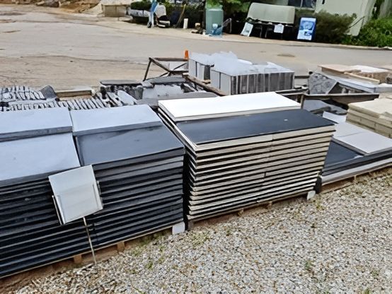 A Pile Of Tiles Is Sitting On Top Of A Pile Of Gravel — T&G Sand and Gravel In Sippy Downs, QLD