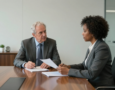 Senior advisor in consultation with an executive