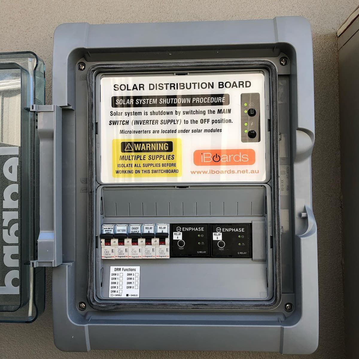 Solar Distribution Board on a Wall, With Switches — Brett Cox Electrical and Solar in Gumly Gumly, NSW