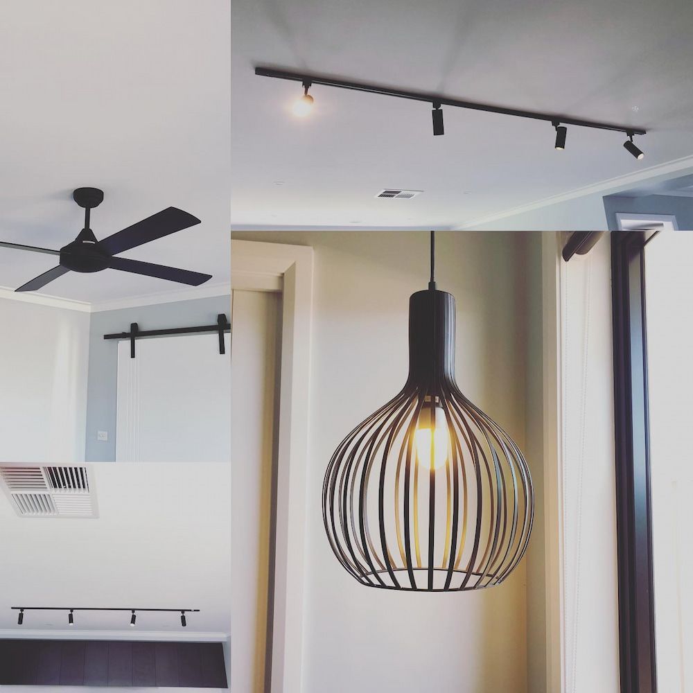 Various Black Ceiling Lights — Brett Cox Electrical and Solar in Gumly Gumly, NSW