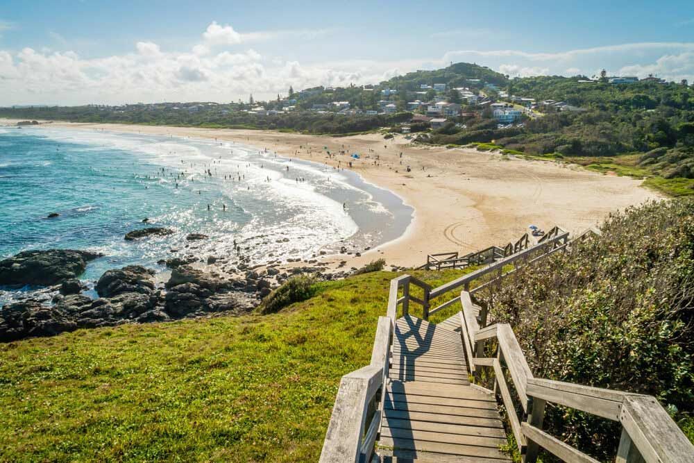 There Is A Wooden Walkway Leading To The Beach — Dillon Rural In Port Macquarie, NSW