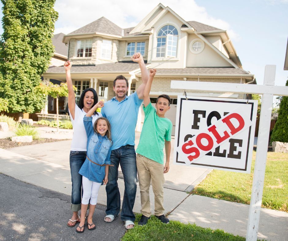 Home Pros Painting happy family sold home