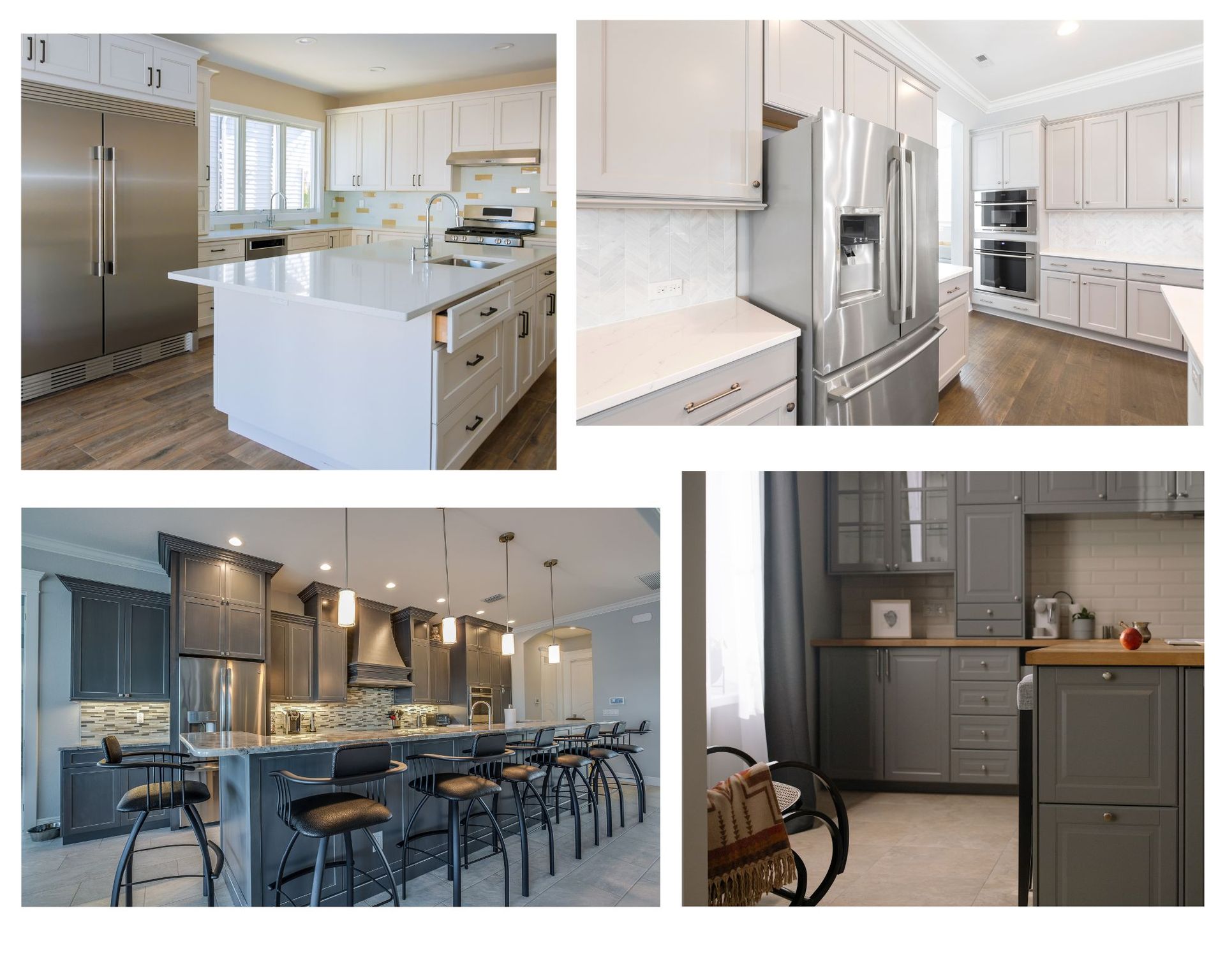 Home Pros Painting kitchen cabinet painting collage