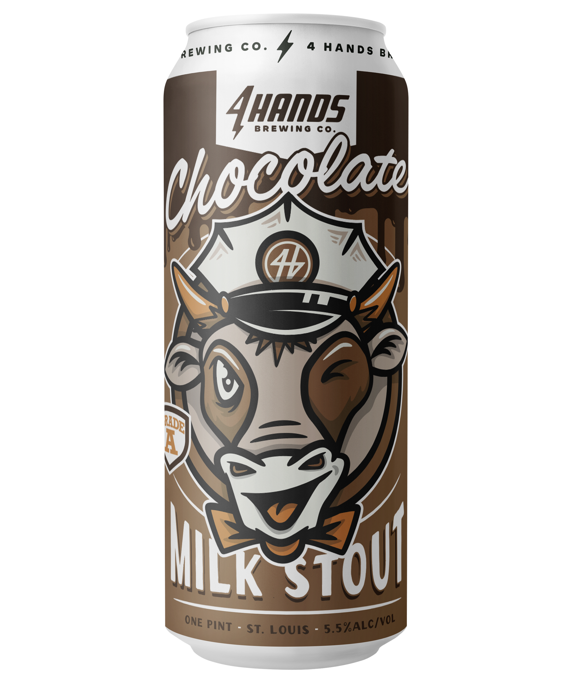 A can of 4 Hands Brewing Company Chocolate Milk Stout