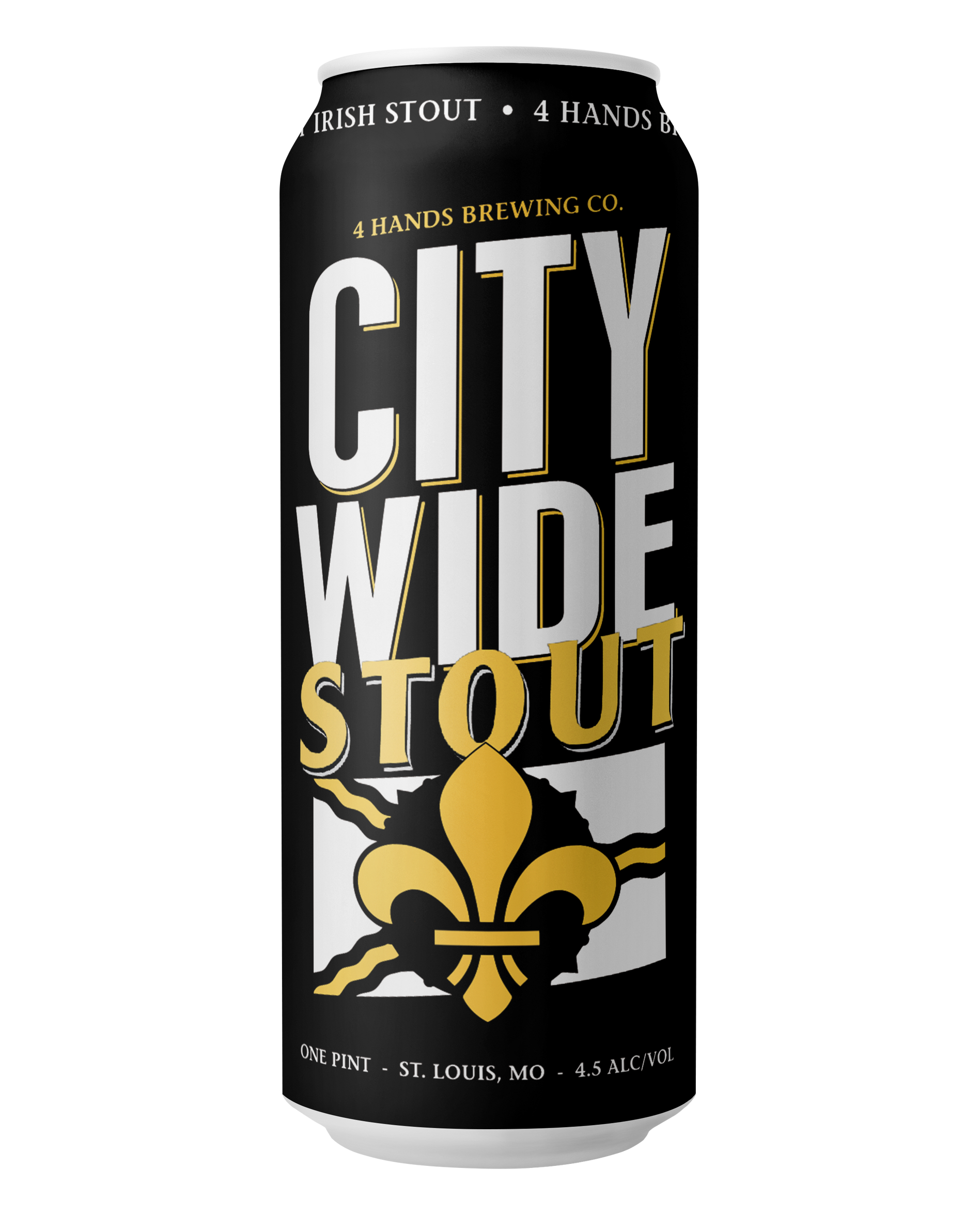 A can of 4 Hands Brewing Company City Wide Stout