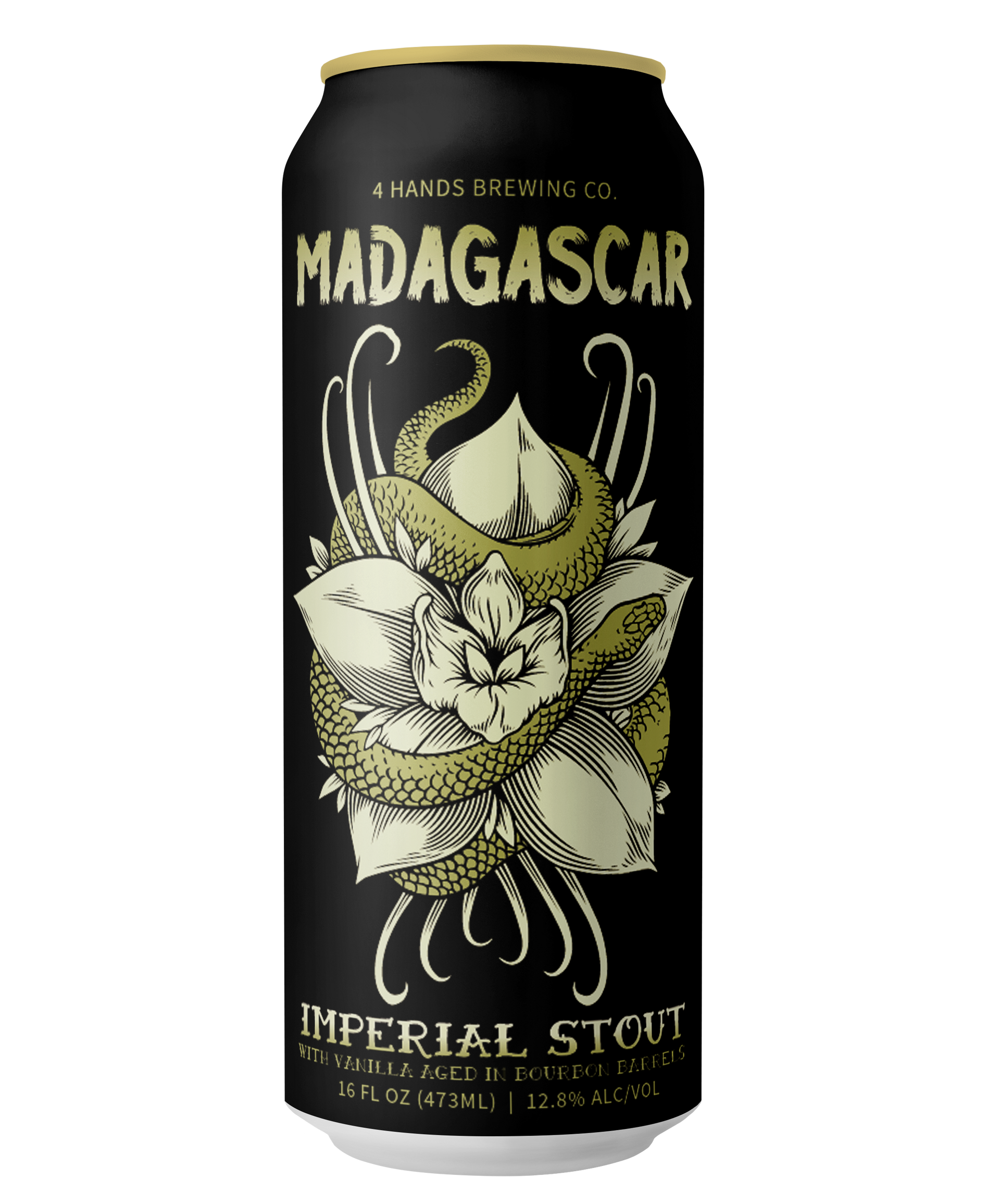 A can of 4 Hands Brewing Company Madagascar