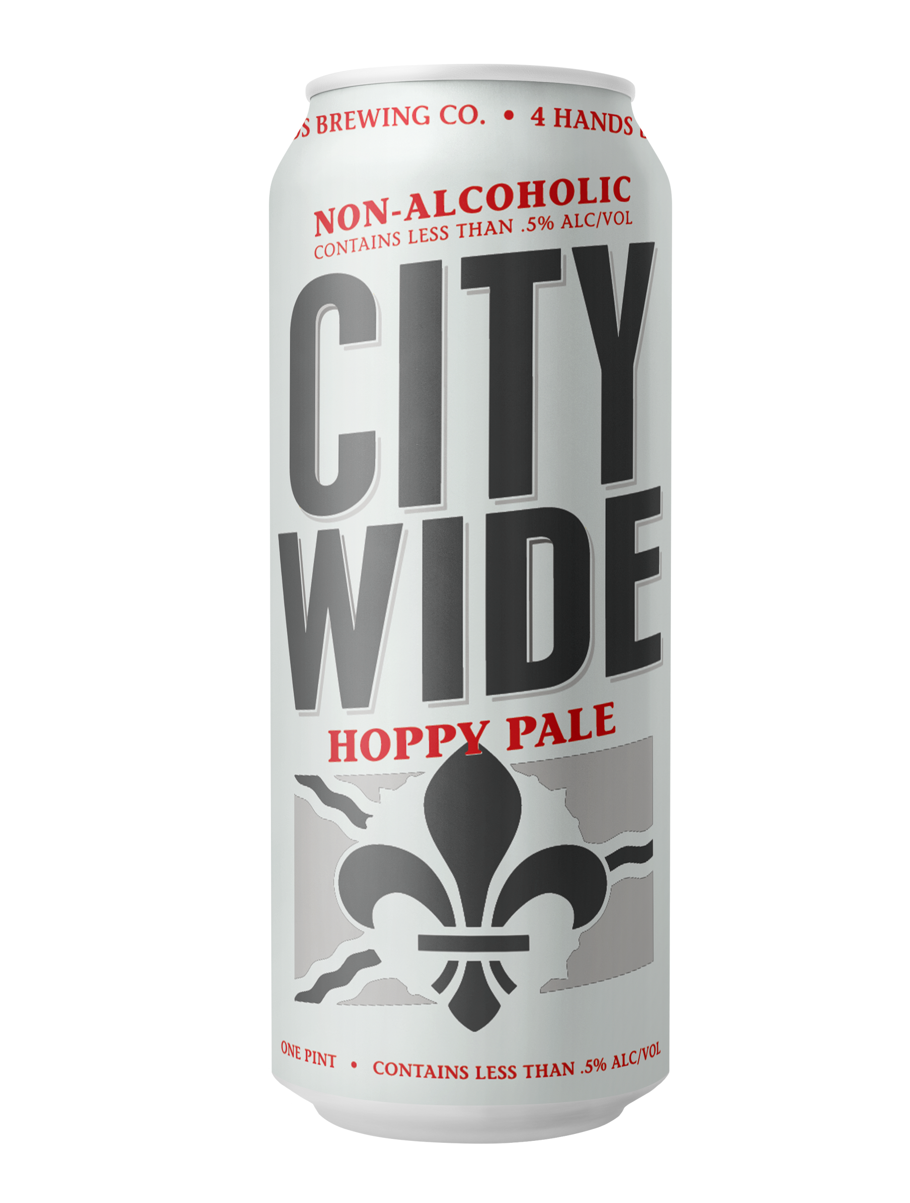 A can of 4 Hands Brewing Company NA City Wide Hoppy Pale