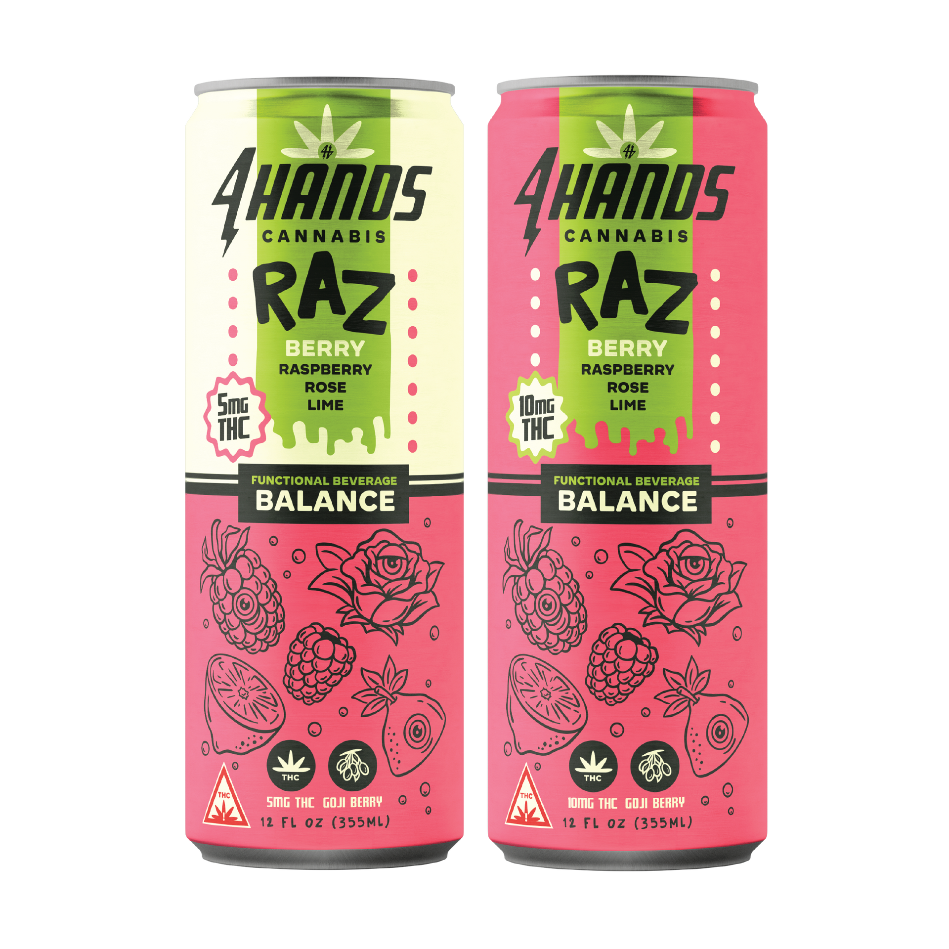 A can of 4 Hands Cannabis Company's Raz