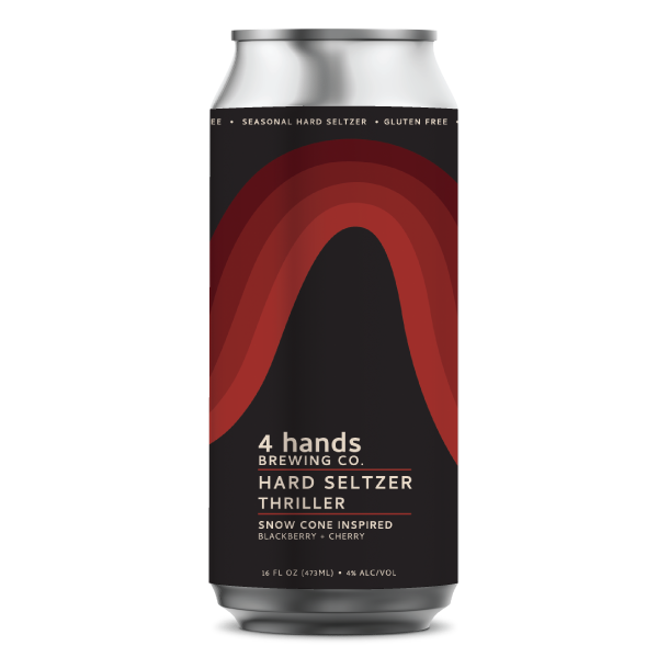 A can of 4 Hands Brewing Company Thriller