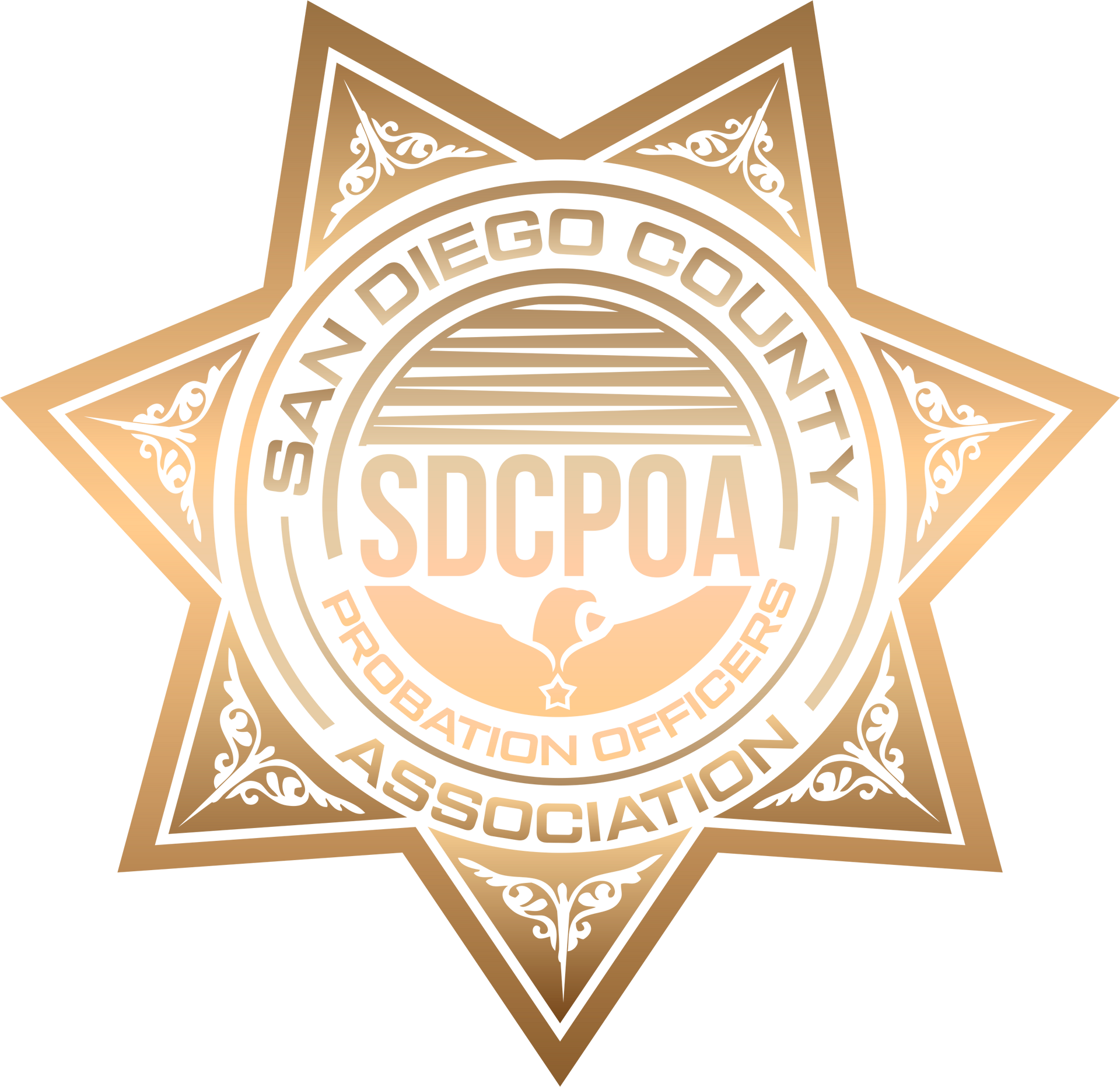 San Diego County Probation Officers Association star badge logo