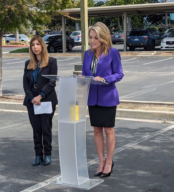 San Diego County District Attorney Summer Stephan with Mayor Rebecca Jones