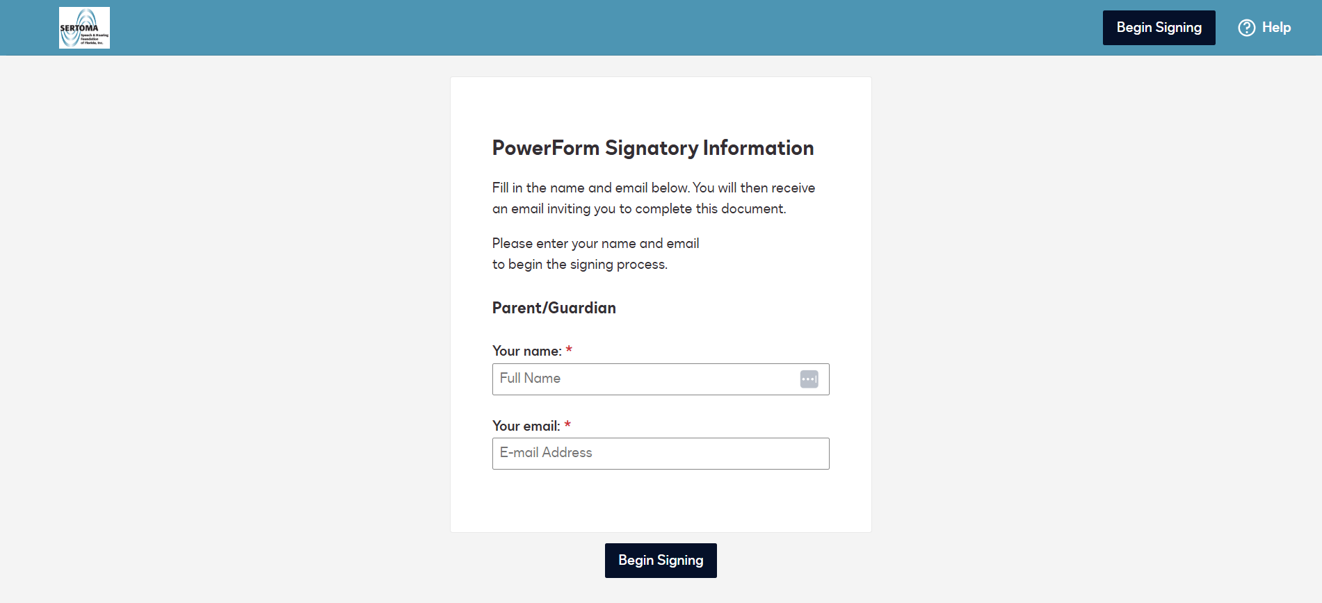 This is just a preview of the Application Form.
